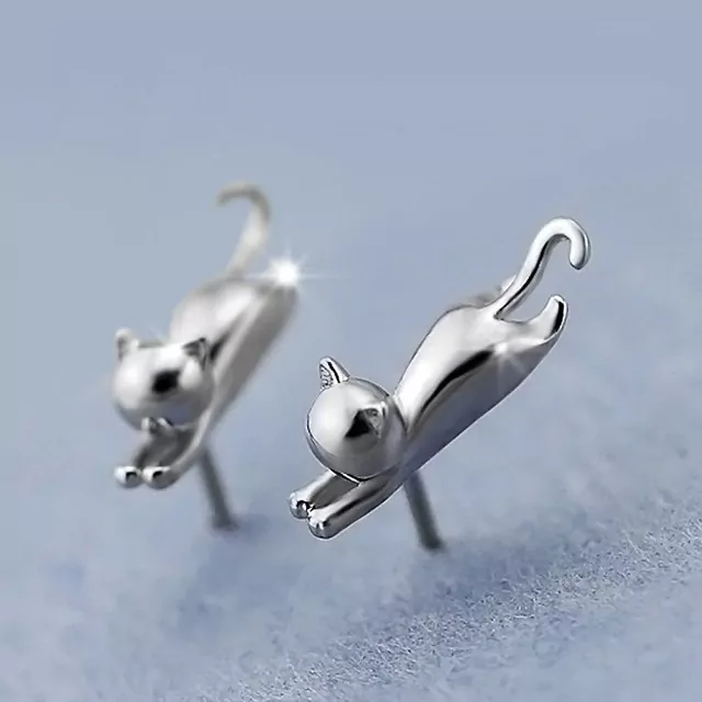 silver cat jewelry