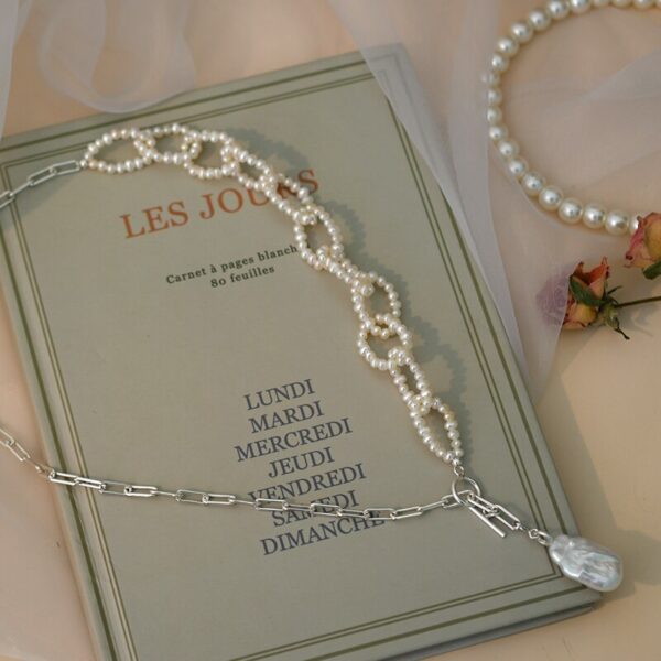 on trend freshwater pearl chain necklace