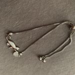 Stunning Silver crystal Cat and Ball charm Bracelet