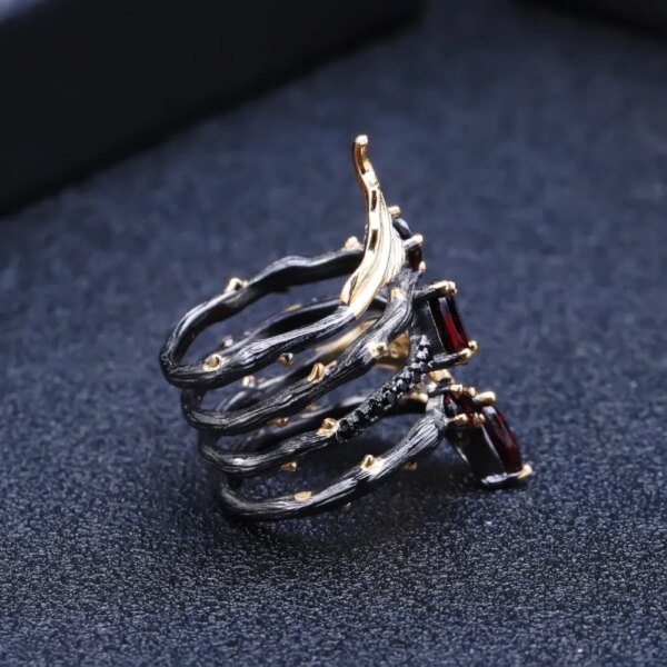 Red Garnet Gemstone Ring