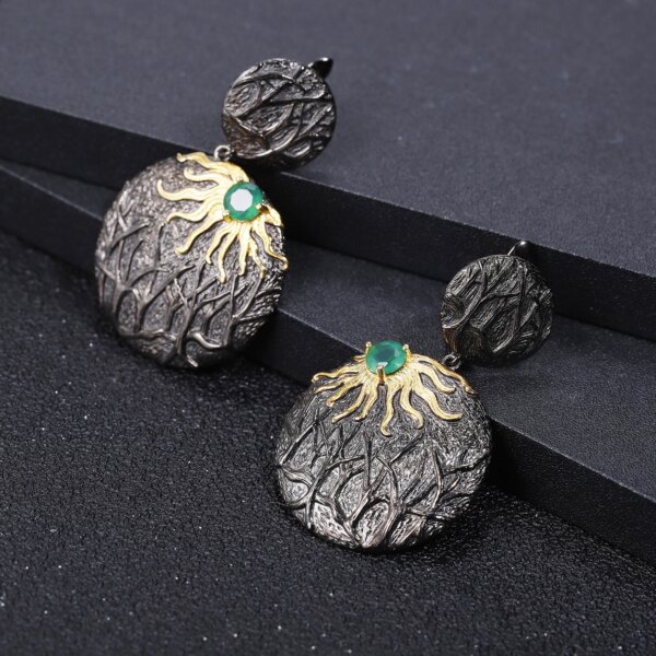 Elegant Natural Ruby Stud Earrings - Image 4