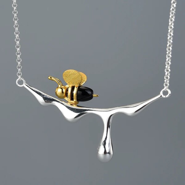 Bee Honeycomb Necklace