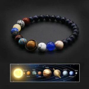 Natural Stone Planet Bracelet