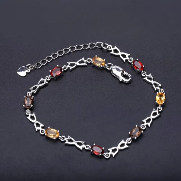 Sterling Silver Gemstone Bracelet