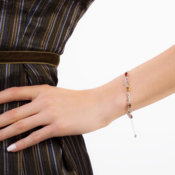Sterling Silver Gemstone Bracelet