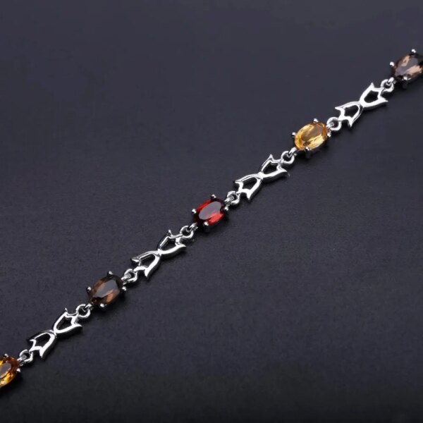 Sterling Silver Gemstone Bracelet