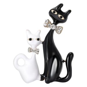 Elegant Cat Brooch