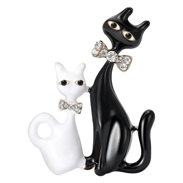 Elegant Cat Brooch