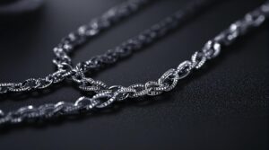 2 silver chains