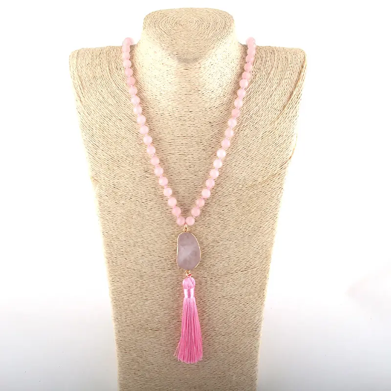 Stunning Natural Stone Meditation and Yoga Necklace