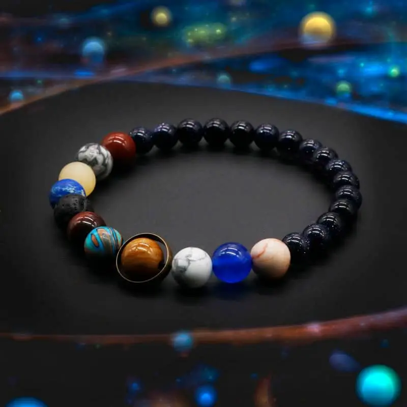 natural stone planet bracelet