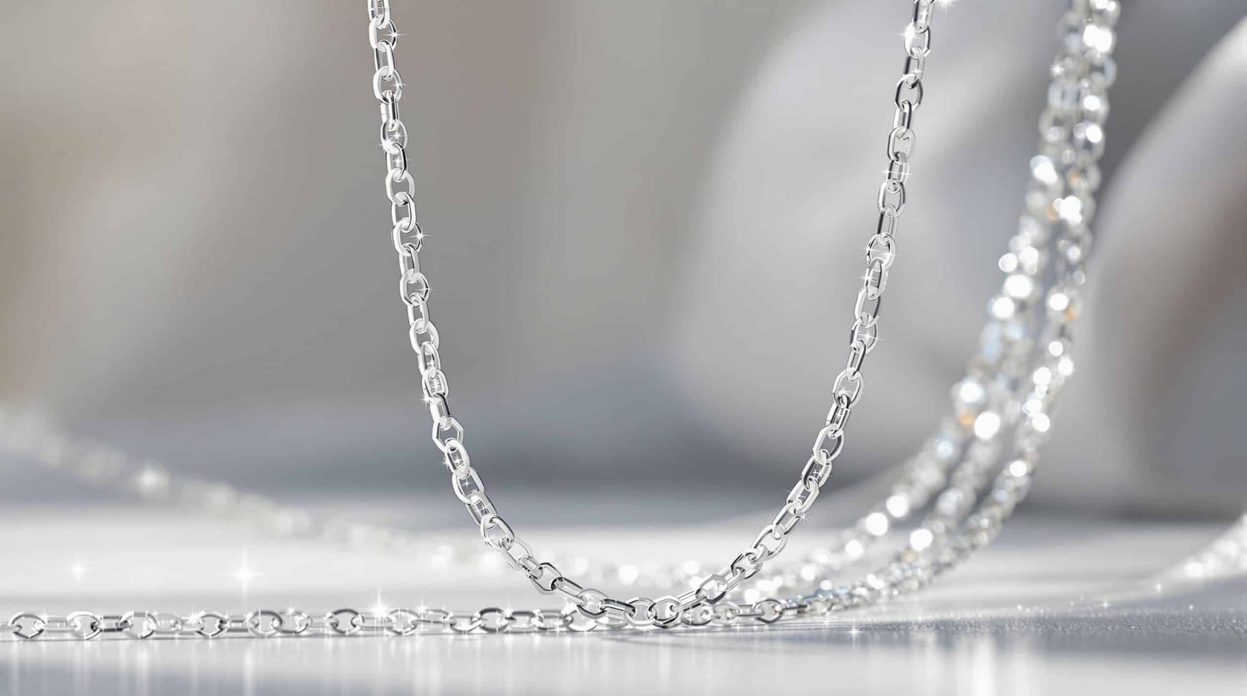 40cm silver chain