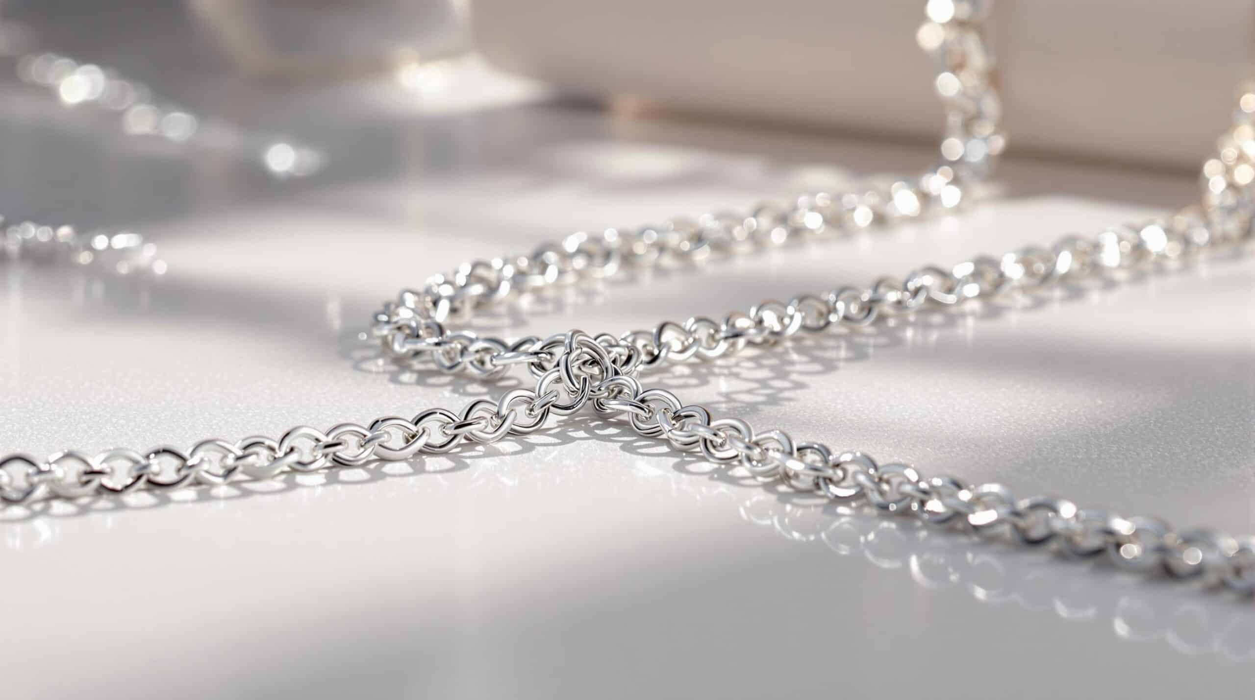 40cm sterling silver chain