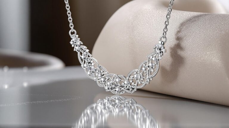 40cm sterling silver necklace