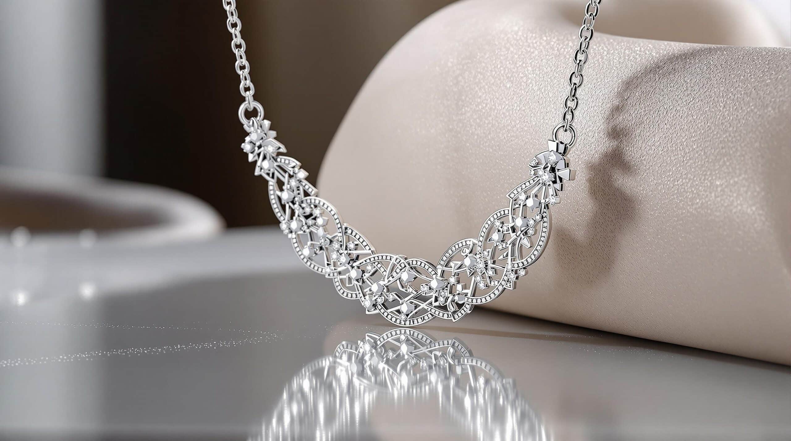 40cm sterling silver necklace