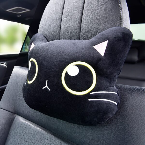 cute black cat car set