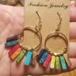 Handcrafted Natural Stone Chakra Earrings