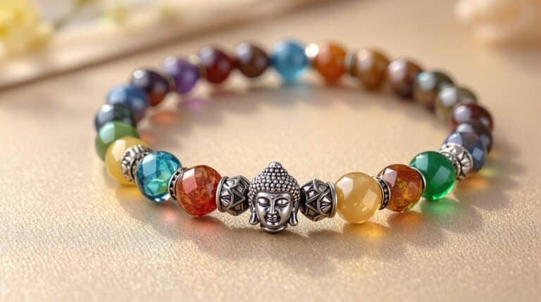 7 chakra buddha bracelet
