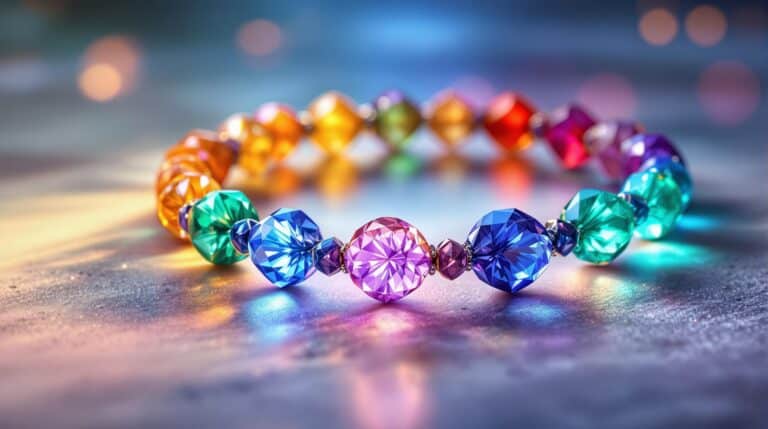 7 chakra colors bracelet