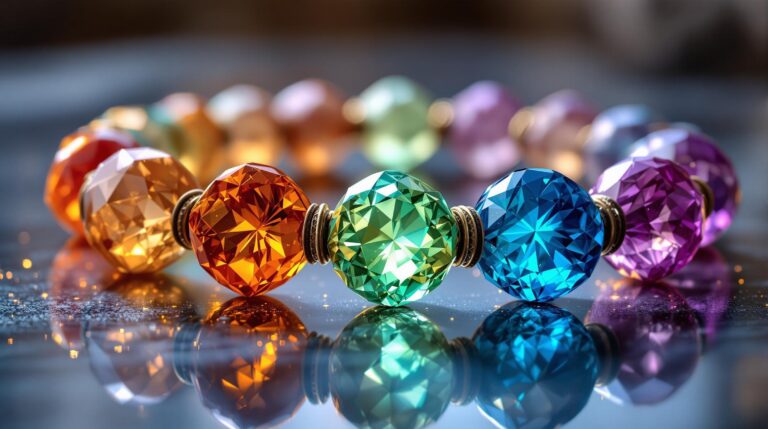 7 chakra healing crystals bracelet
