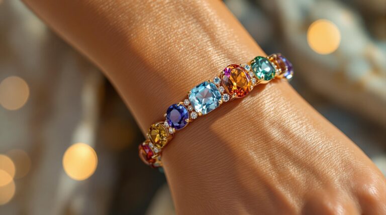 7 stone bracelet