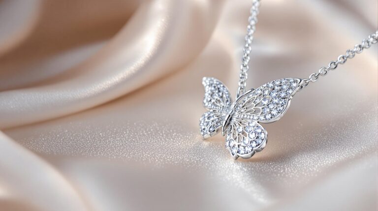 925 silver butterfly necklace