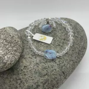 Crystal Glass Bracelet and Ring Set