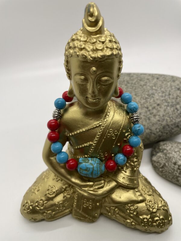 Howlite Stone Buddha Bracelet