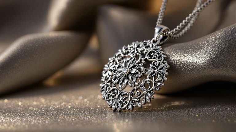 a silver pendant