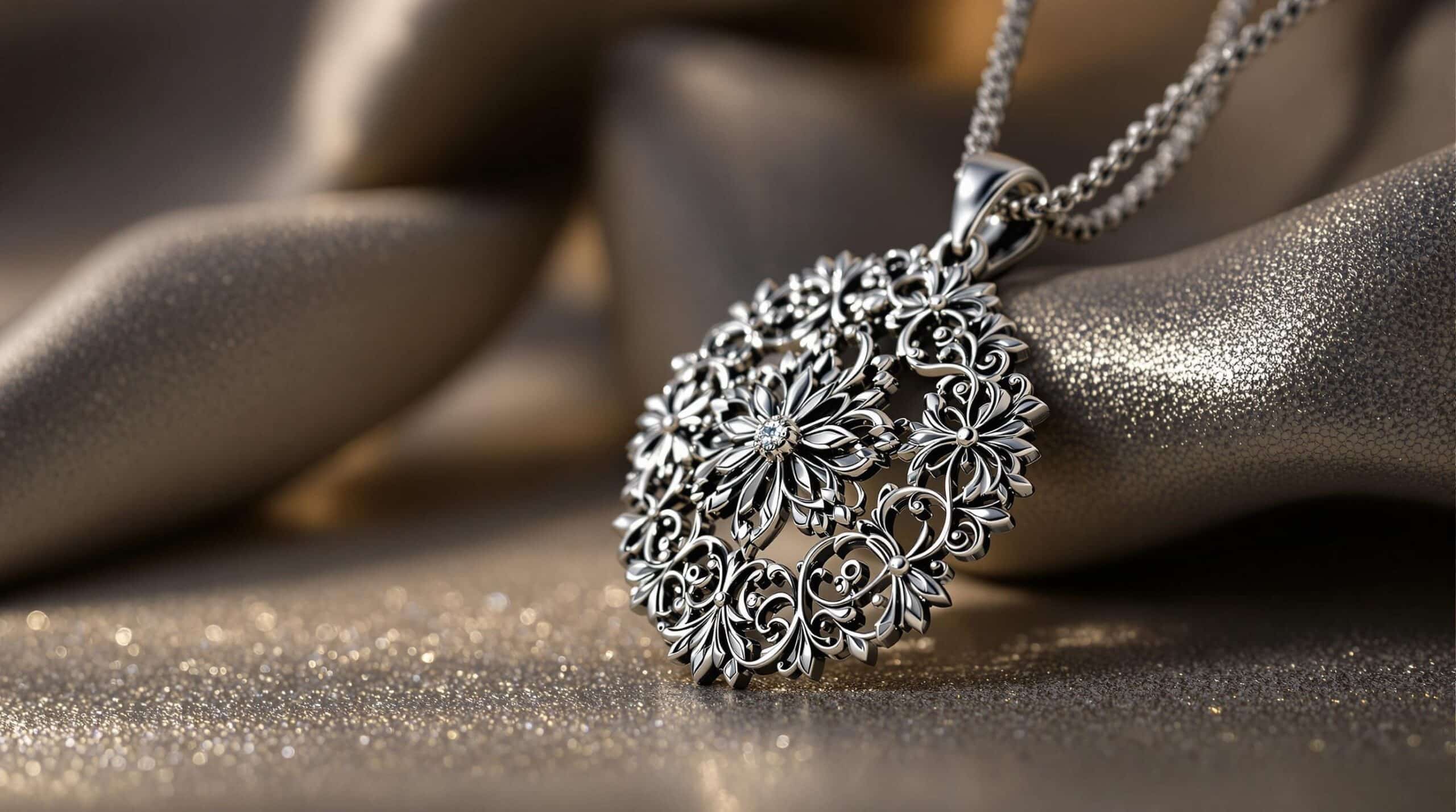 a silver pendant