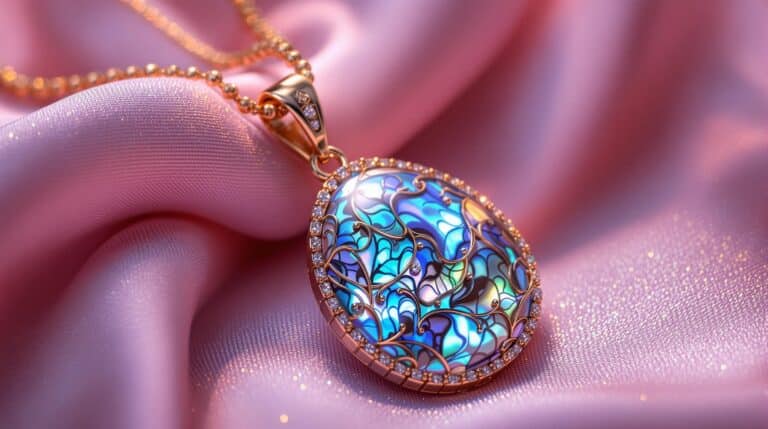 abalone pearl pendant