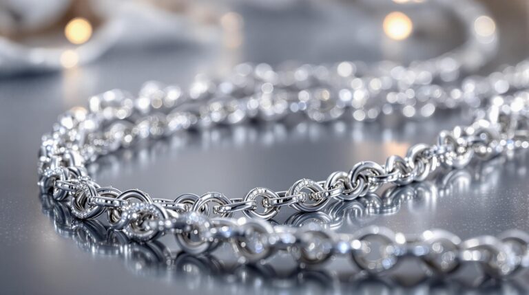all silver chain