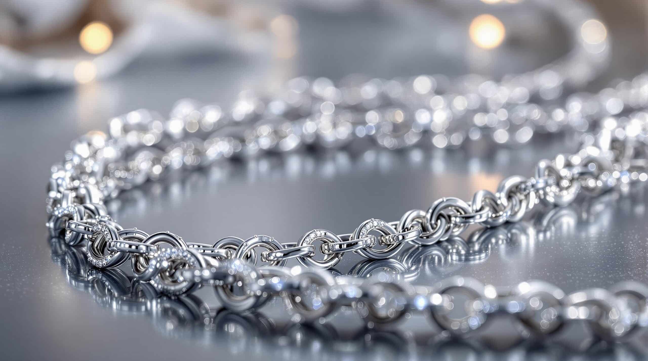 all silver chain