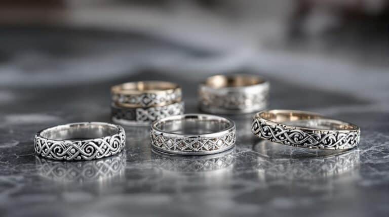 all silver rings