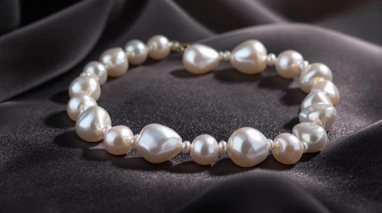 baroque freshwater pearl bracelet