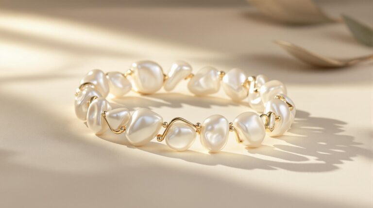 baroque pearl bangle