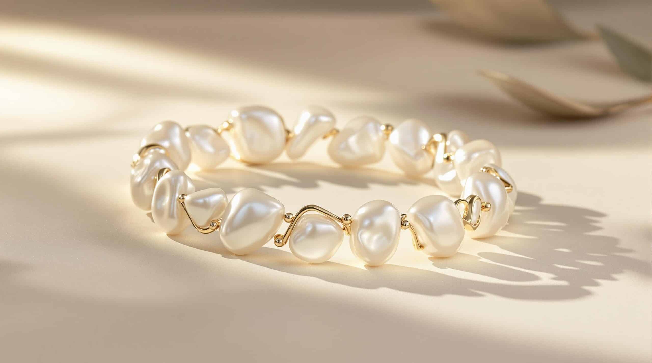baroque pearl bangle