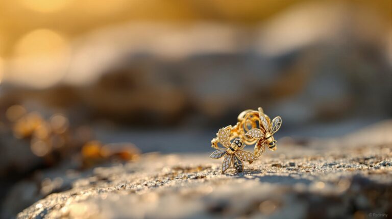 bee honey earrings