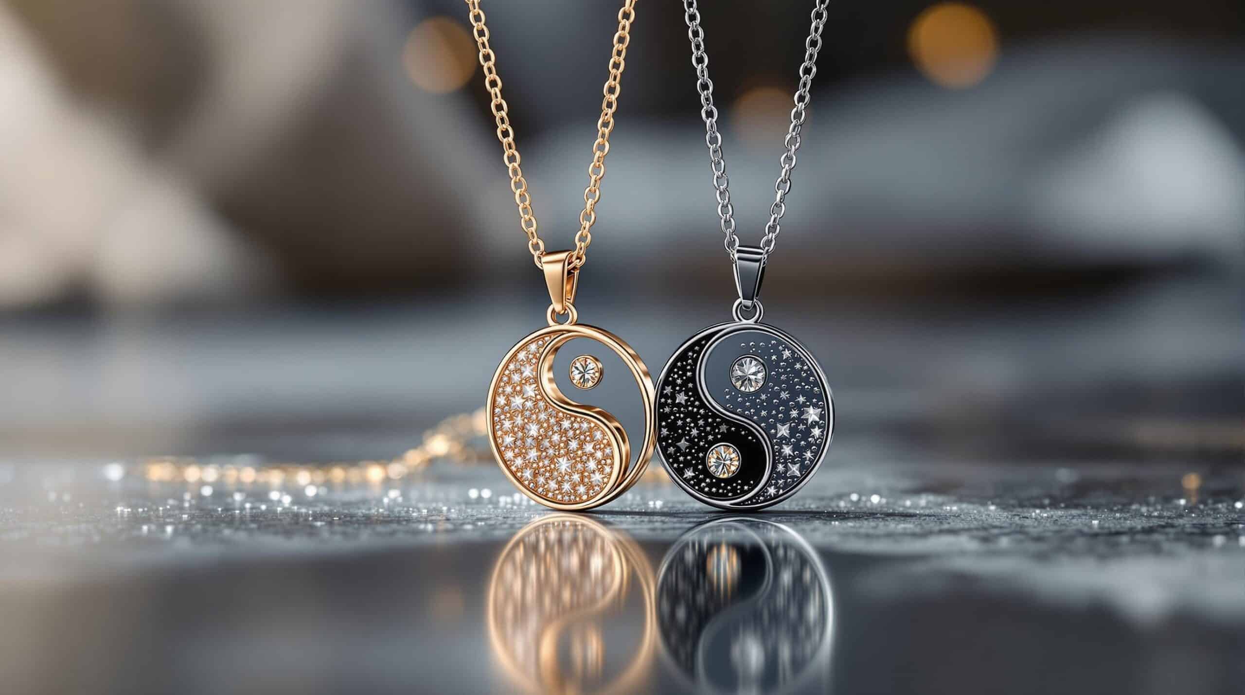 best friend necklaces yin yang