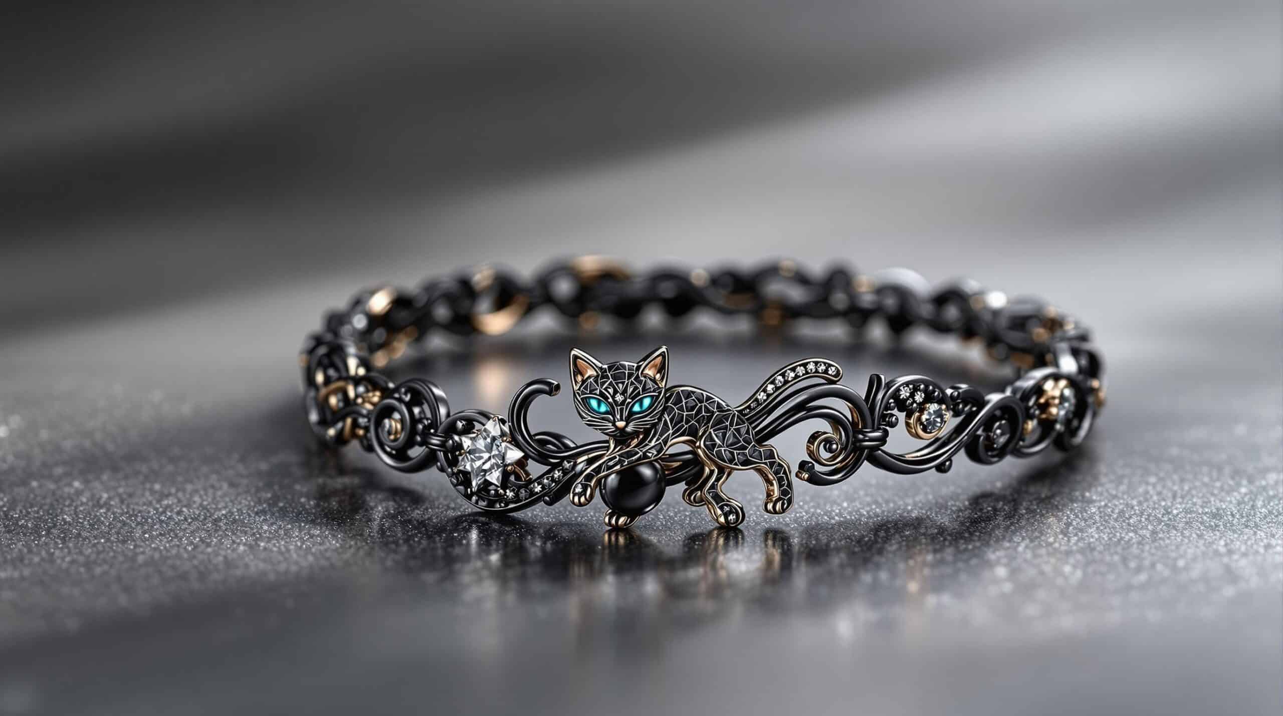 black cat bracelet