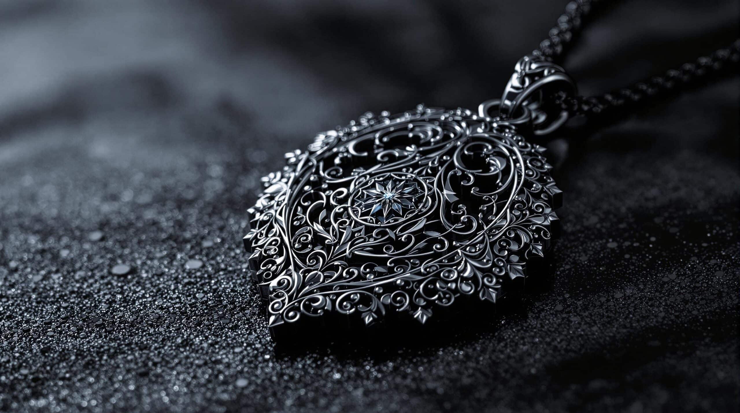 black silver pendant