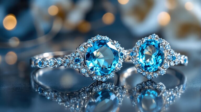 blue topaz silver