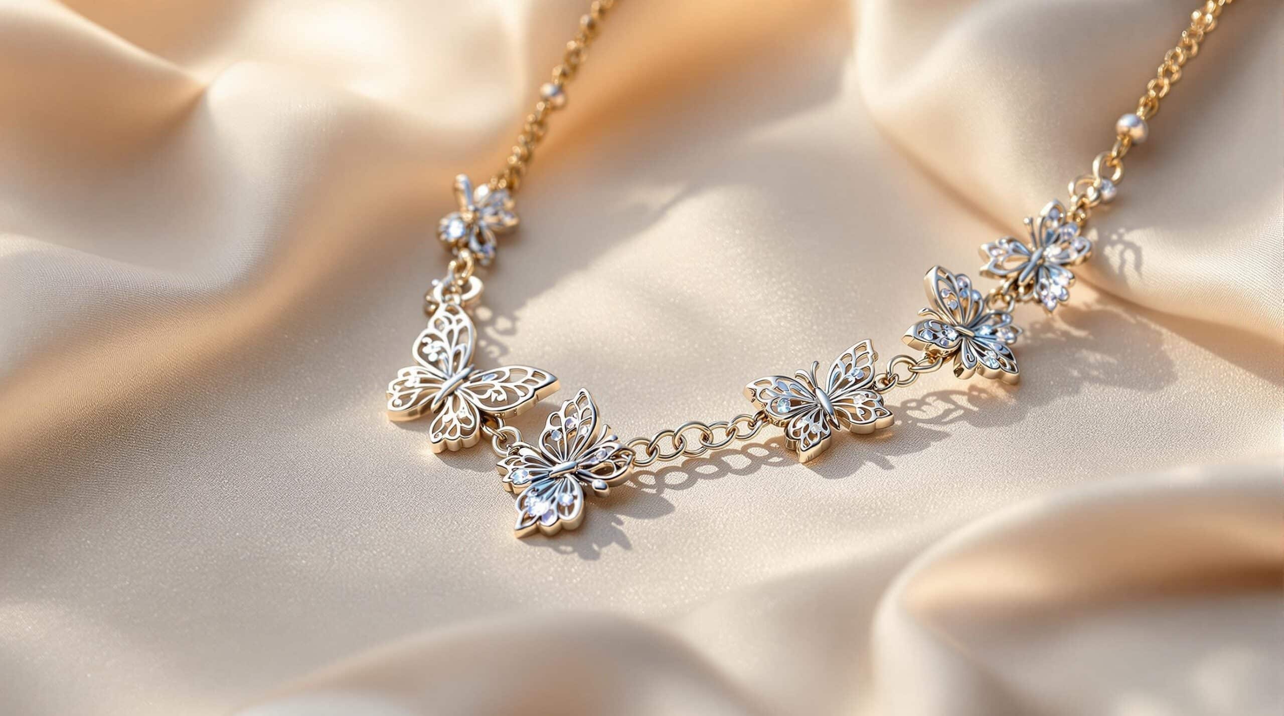 butterfly silver chain