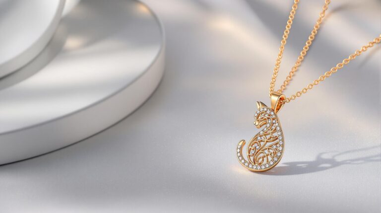 cat necklace for women