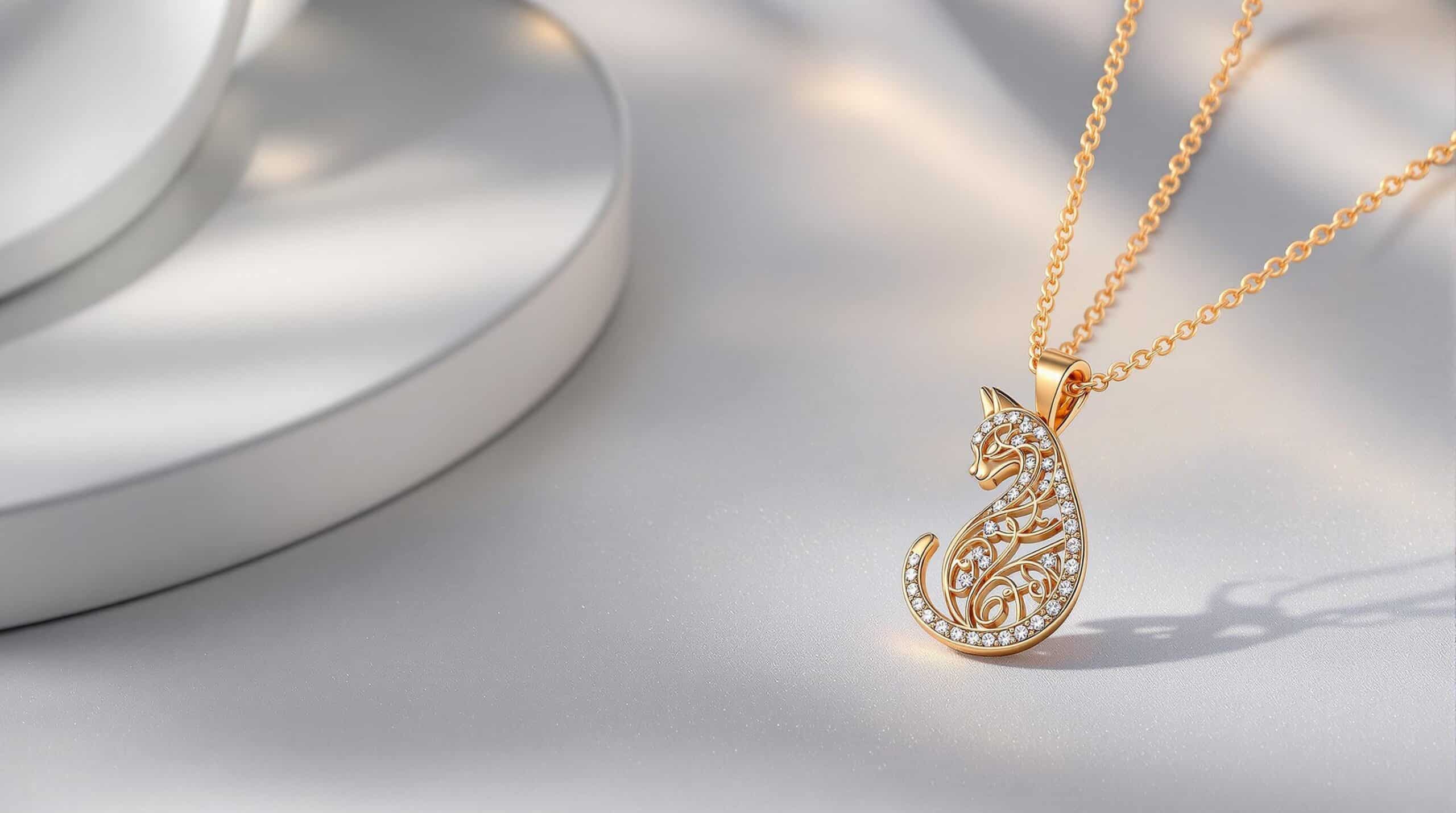 cat necklace for women