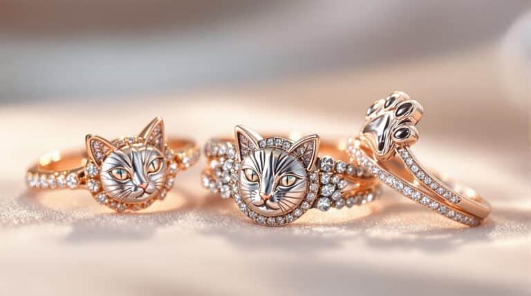 cat themed rings