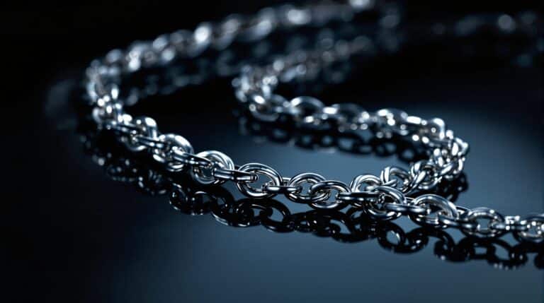 chains silver real