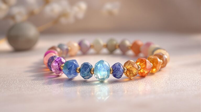 chakra healing stone bracelet