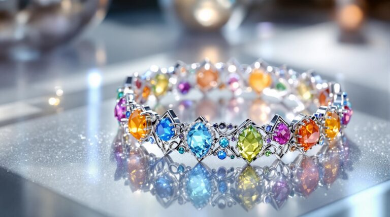 chakra silver bracelet