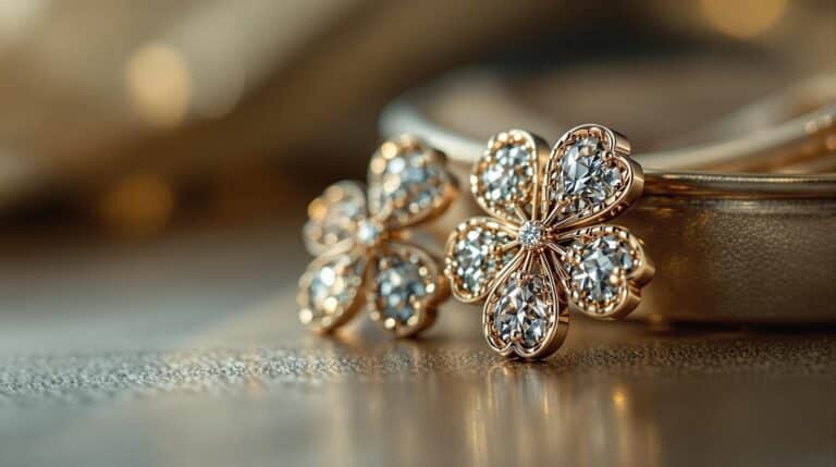 clover jewelry earrings